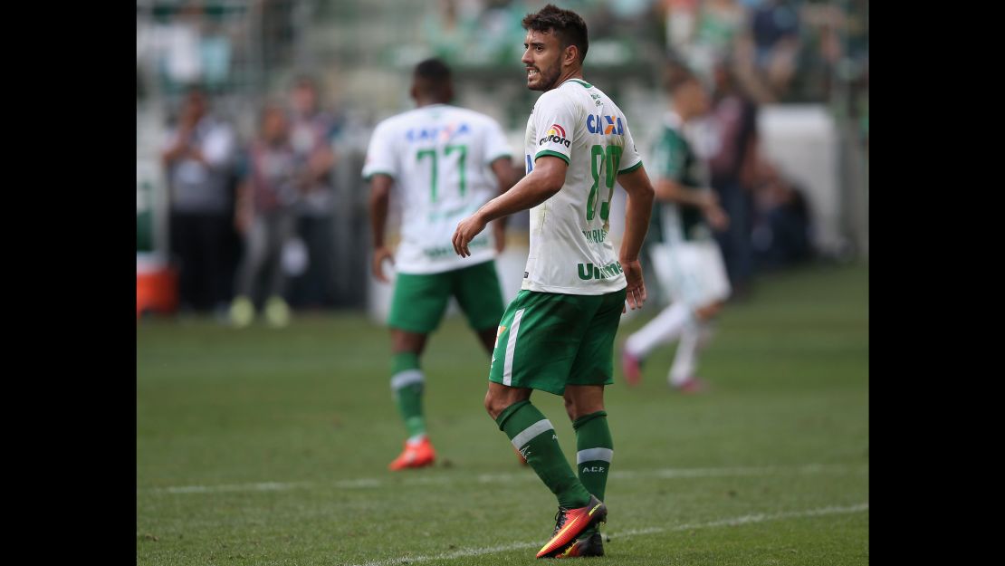 Alan Ruschel was one of the players to survive the crash.