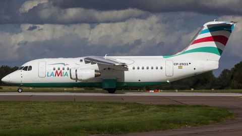 An image of the plane registered as CP2933 previously posted to the airline's Twitter account.