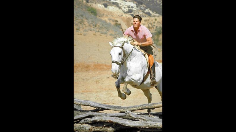 Ronald Reagan, the 40th president, enjoyed horseback riding. He suffered minor injuries when he was <a  target="_blank" target="_blank">thrown from a horse</a> in 1989. He also had a bedroom converted into an <a  target="_blank" target="_blank">exercise room</a> in the White House.  