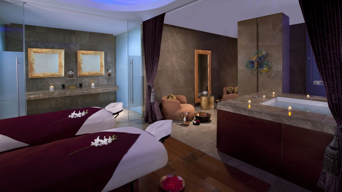 Lasting four hours, Talise Spa's Oriental Ritual is a blissful treat for couples who have the cash. The package includes a rose and milk bath, a four-tea body scrub and a mud treatment. A Swedish massage and facial follow. 