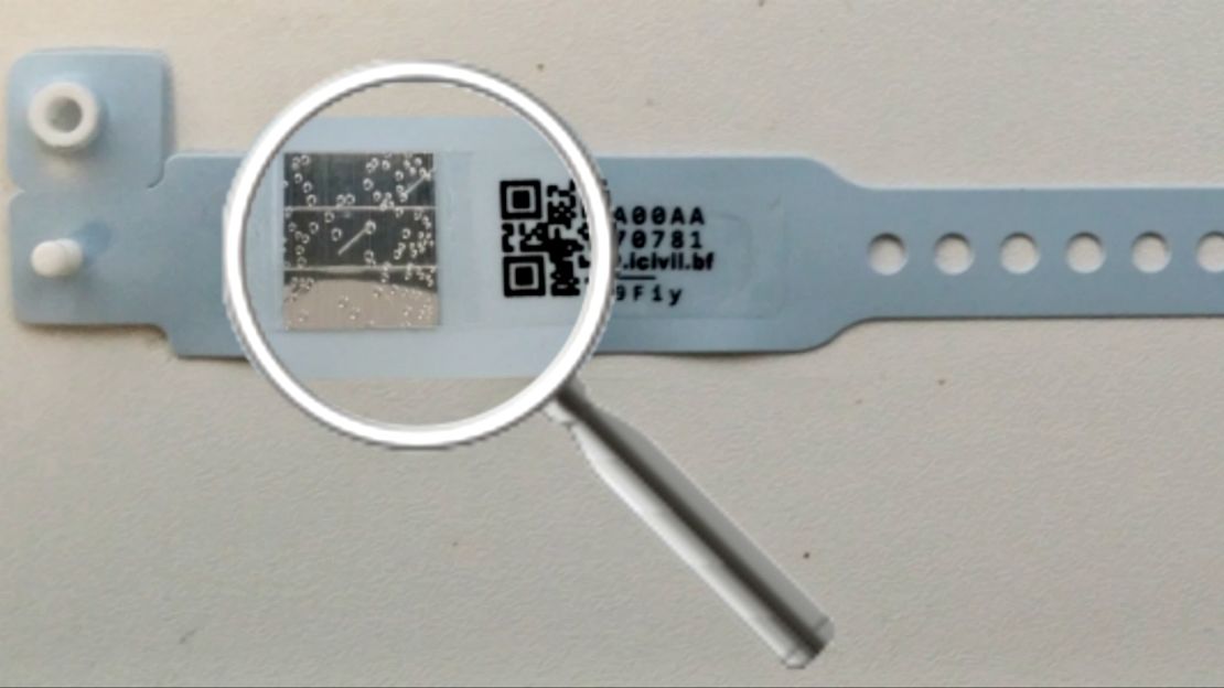 The Bubble Bracelet has a unique ID code which is scanned using the app