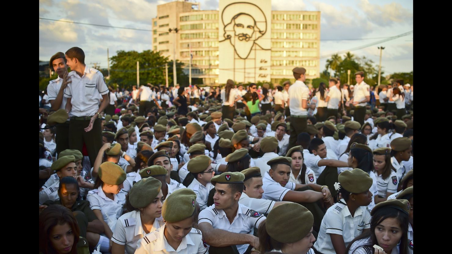 Hundreds of thousands of Cubans swarmed Havana's Revolution Square for a tearful tribute to Fidel Castro on on November 29, 2016, while his brother, Raul, led a private ceremony in front of the late communist icon's ashes. 