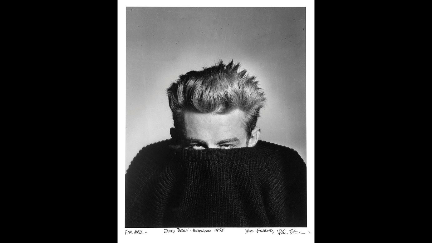 Phil Stern gave Leifer this 1955 photo of actor James Dean.