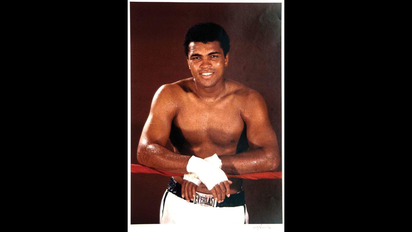 Muhammad Ali poses at a Miami gym in 1960. "Photographers don't usually get very close to their subjects," Leifer said. "Ali and I had a great relationship for many years when he was fighting, but I never had so much as a cup of coffee with him in those years. When he ended his career, probably 10 years later, we really became quite close. He was just a wonderful guy. I was always a huge fan. For one, he was the most colorful athlete I ever saw. Quite frankly, if you are a young photographer, young writer, young TV person, he made everybody look good. Your boss would think, 'Wow, what great stuff you've got,' not realizing how easy it was with a subject like Ali. I miss him."