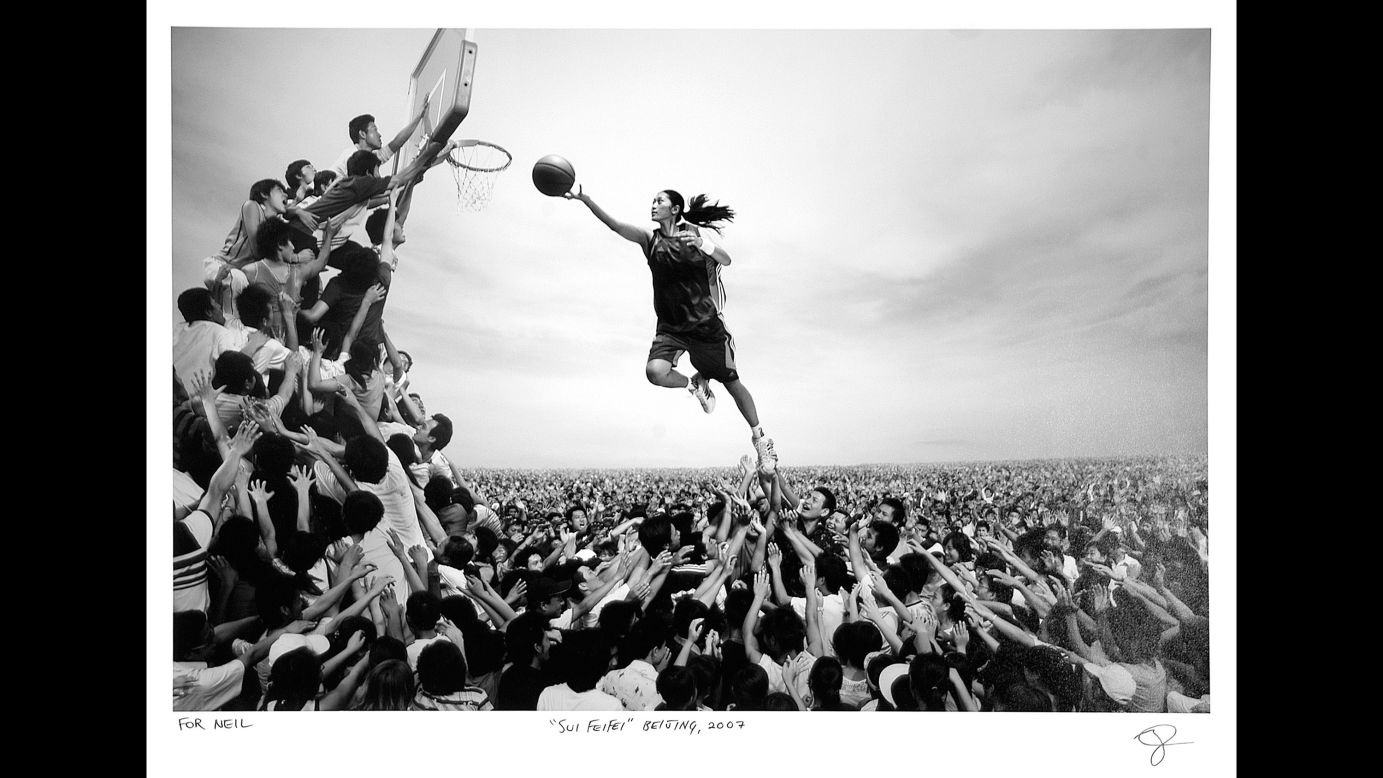This photo of Chinese basketball player Sui Feifei, taken by Mark Zibert, was staged in Beijing in 2007. It was part of a print campaign for the 2008 Beijing Olympics.