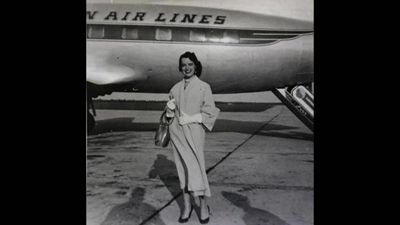 When she first took flight, planes were a place of luxury -- almost a vacation in itself. It was a sophisticated party in the air, where everyone wore their Sunday best and ate lobster on real china.