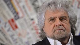 Five Stars movement's leader Beppe Grillo attends a press conference on December 18, 2014 in Rome.  AFP PHOTO / ANDREAS SOLARO        (Photo credit should read ANDREAS SOLARO,ANDREAS SOLARO/AFP/Getty Images)