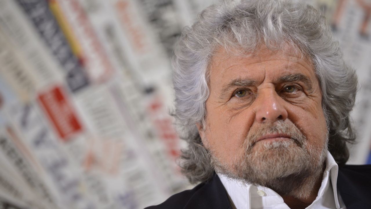 Beppe Grillo has campaigned for a No vote in Sunday's referendum.