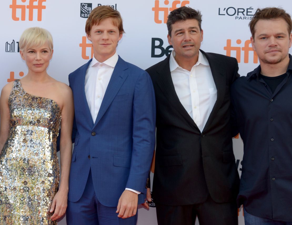 Actors Michelle Williams, Lucas Hedges, Kyle Chandler and "Manchester By the Sea" producer Matt Damon attend the film's premiere during the 2016 Toronto International Film Festival at Princess of Wales Theatre on September 13, 2016 in Toronto, Canada.