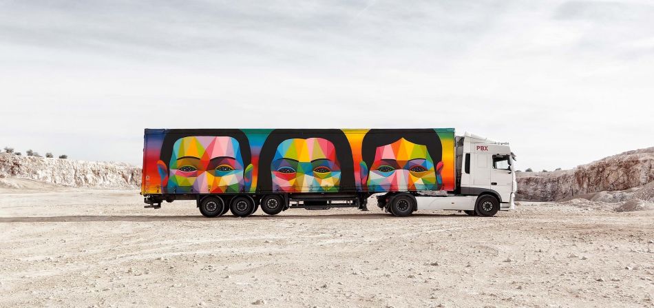With a fleet of specially painted vehicles, the <a href="http://truck-art-project.com/?lang=en" target="_blank" target="_blank">Truck Art Project</a> is bringing some of Spain's best known artists out of the galleries and onto the streets.<br />Spanish street artist Okuda San Miguel was the first artist to take part in the Truck Art Project in 2015. 