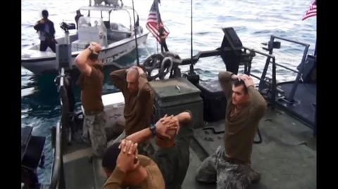 <strong>January 12:</strong> A picture released by Sepahnews, the media arm for the Iranian Revolutionary Guard, shows the Iranian Navy capturing 10 American sailors. The sailors were <a href="http://www.cnn.com/2016/01/12/politics/10-u-s-sailors-in-iranian-custody/" target="_blank">briefly detained</a> after traveling into Iranian territorial waters. A report released in June by military investigators found that the 10 sailors <a href="http://www.cnn.com/2016/06/30/politics/iran-navy-capture-investigation-report/" target="_blank">suffered from "failed leadership"</a> on a mission that was plagued by mistakes from beginning to end.
