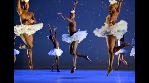 <strong>February 2:</strong> Dancers take part in a dress rehearsal of "Swan Lake" before it opened at the Joyce Theater in New York.