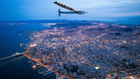 <strong>April 23: </strong>The Solar Impulse 2 flies over San Francisco. The solar-powered airplane, flying around the world without a single drop of fuel, <a href="http://www.cnn.com/2016/04/24/travel/solar-impulse-2-plane-california/index.html" target="_blank">landed in California</a> after a two-and-a-half-day flight across the Pacific Ocean.