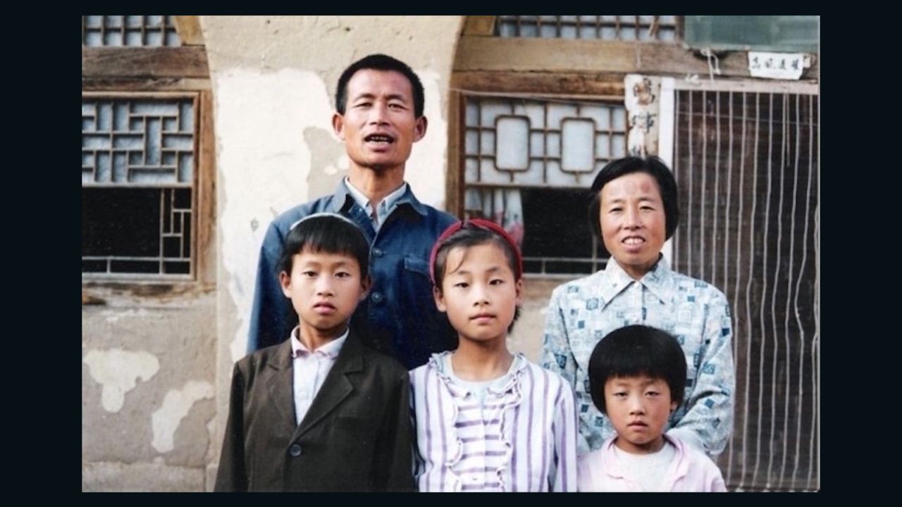 A family in rural northwest China