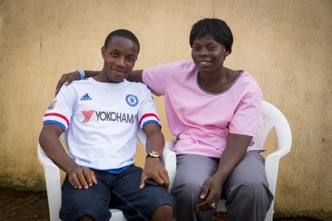 Nurse Jugbeh Kekula, winner of the 2015 competition, with onetime patient Joshua Flomo, who nominated her. <br /><br />Kekula played a vital role in fighting the ebola crisis in her community, where she is a much-loved figure. 