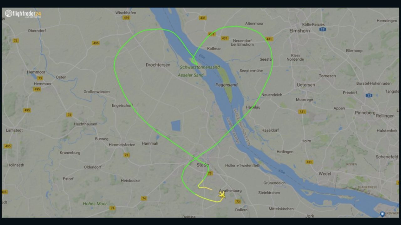 Love was in the air over Germany.