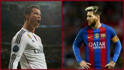 Ronaldo Messi Split pic el clasico real madrid barcelona