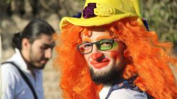 05 aleppo clown syria strike