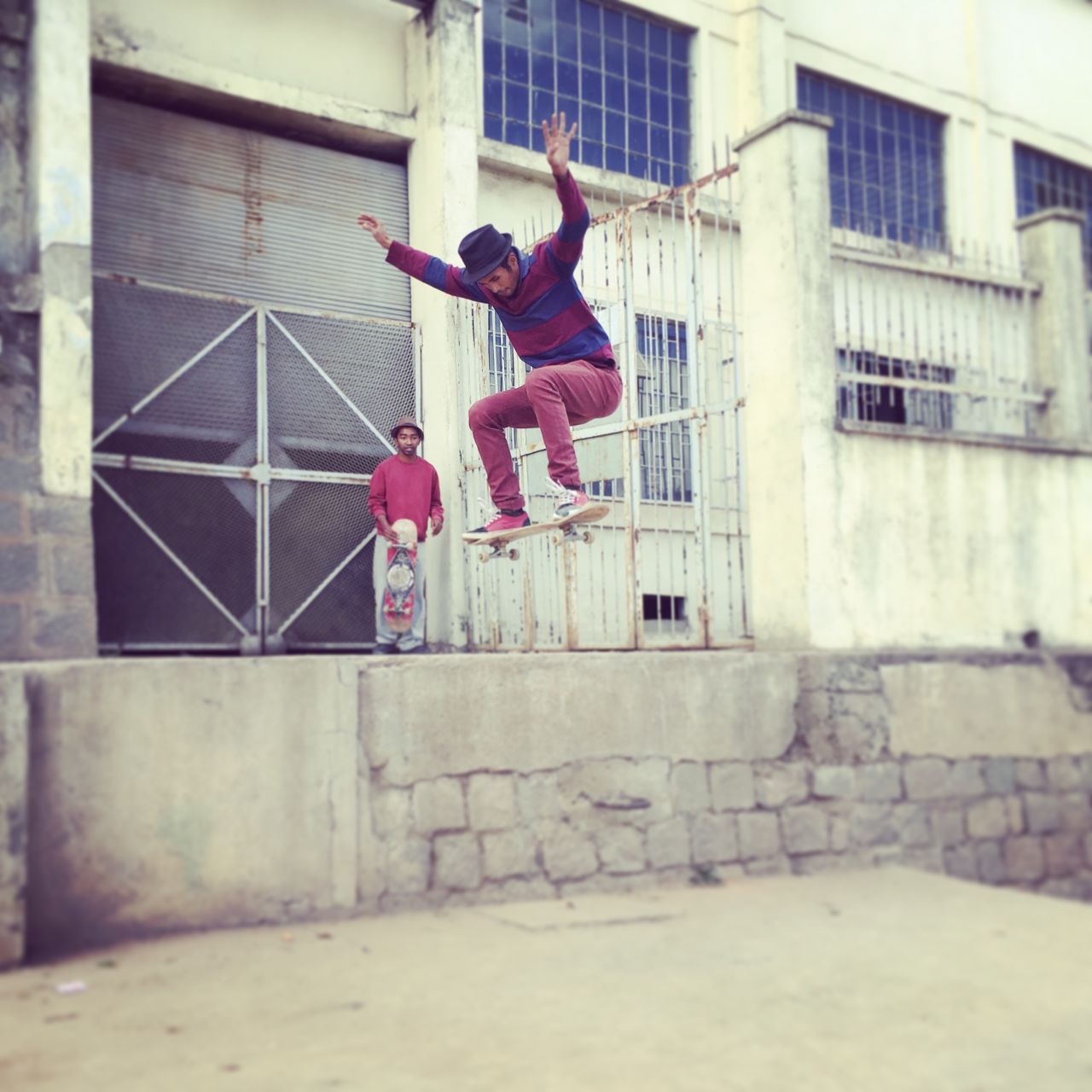 Pictured here,  Andriamasinoro in action, in Tana, Madagascar. "When we started, we were just ten guys," he says. The group now boasts around 80 skaters.