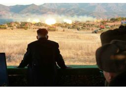 North Korean leader Kim Jong Un leads military drills focused on artillery battle training on Thursday, December 1.