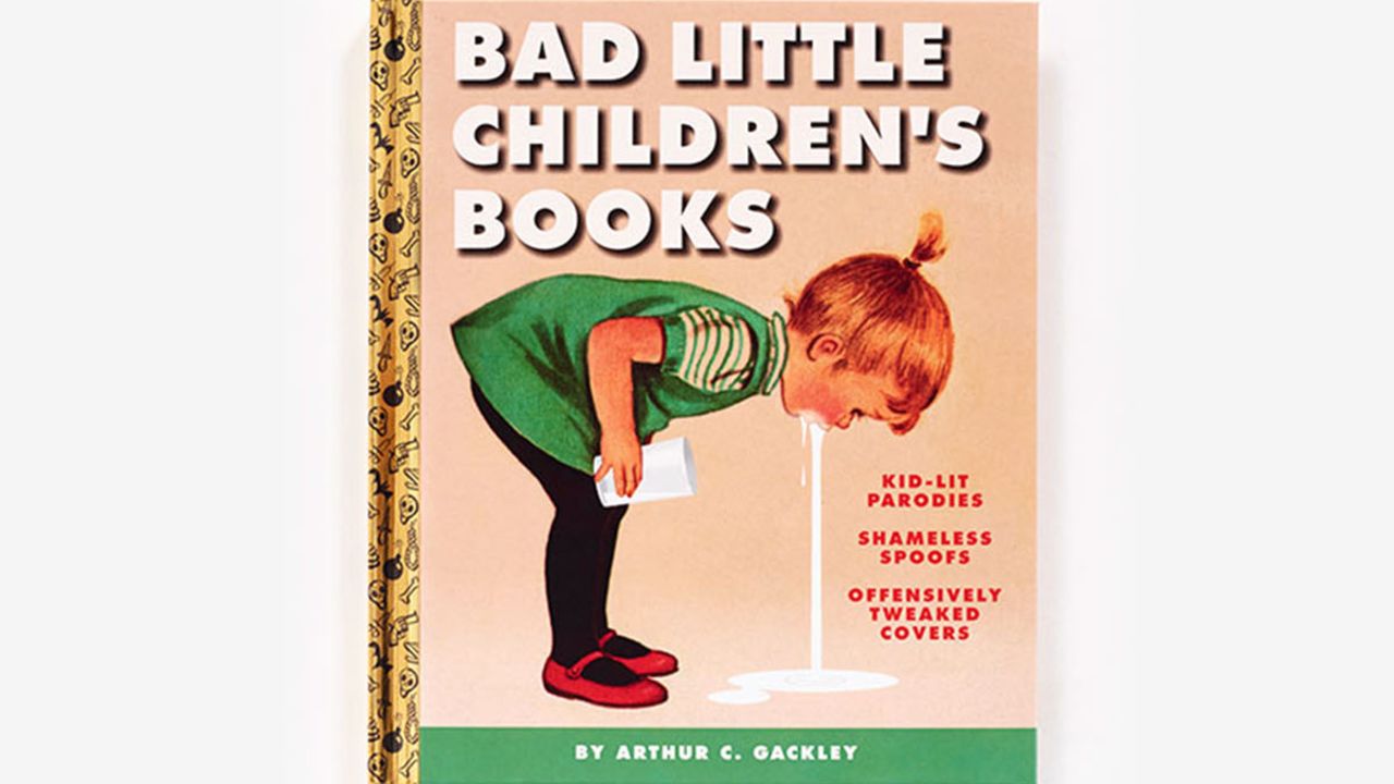 A collection of spoof children's book covers is drawing outrage.