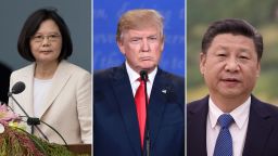 Tsai Ing-wen Donald Trump Xi Jinping composite