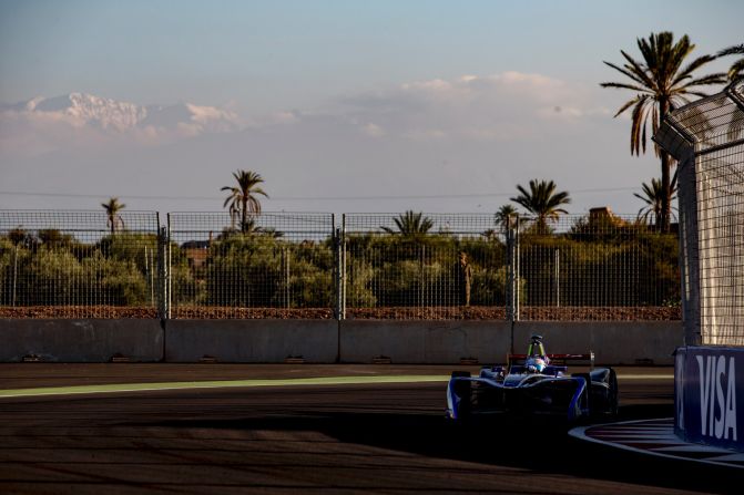 Virgin Racing's Sam Bird ended up taking second place at the Marrakech ePrix -- the first time Africa had hosted Formula E racing. 