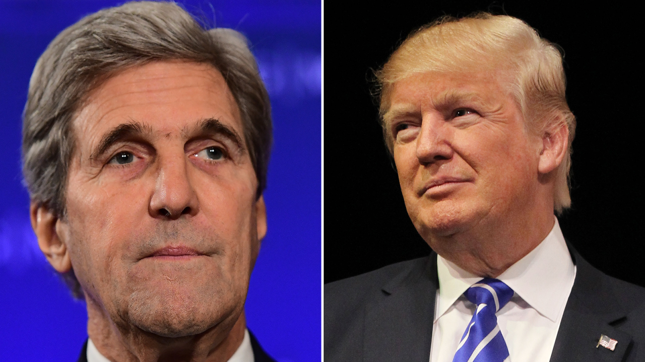 john kerry donald trump split