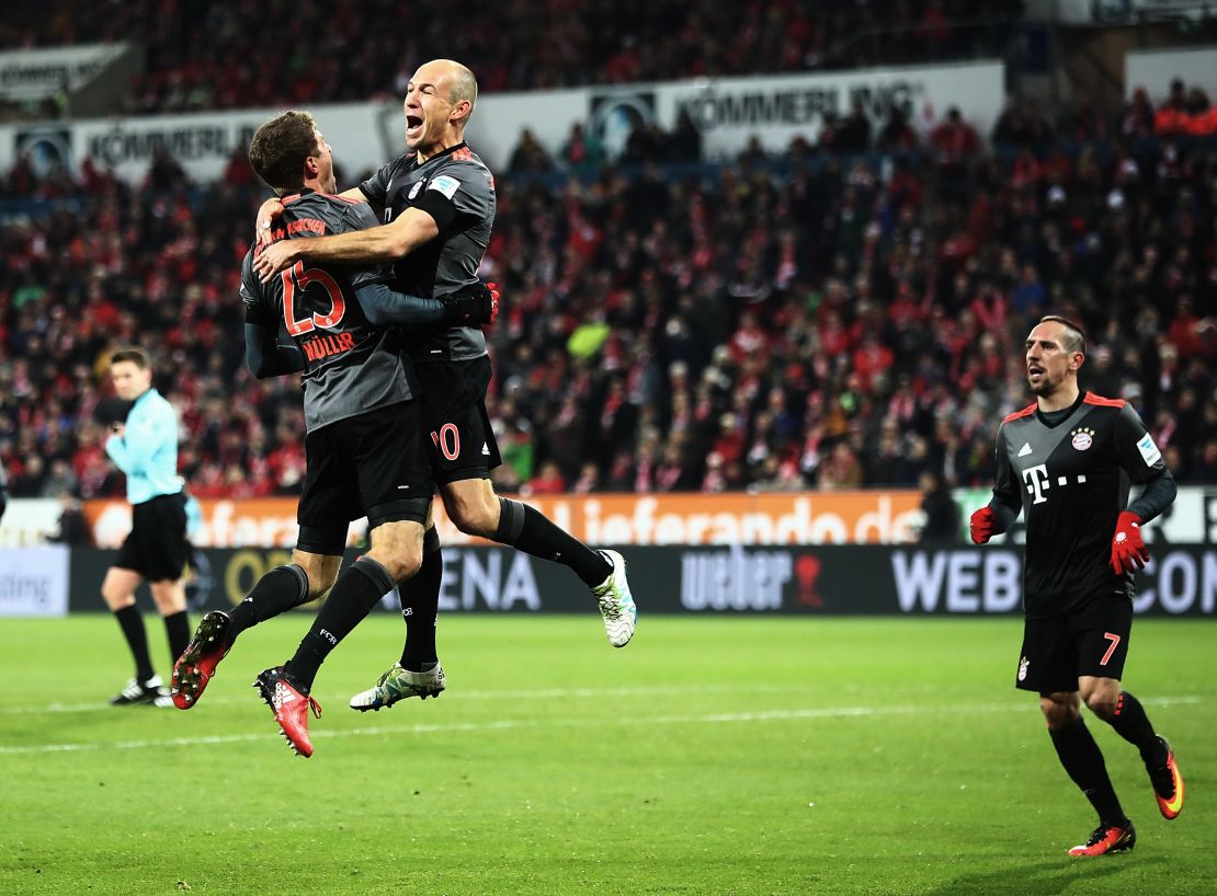 Since moving to Bayern, Arjen Robben has scored over 100 goals. 