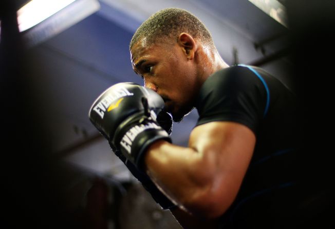 As a talented youth boxer, Jacobs was named the "Golden Child". After overcoming cancer he received a new nickname -- "Miracle Man." Pictured, Jacobs works out at Gleason's Gym, in Brooklyn.