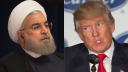 01 Hassan Rouhani Donald Trump split