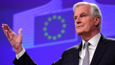 "Membership of the EU comes with rights and benefits," EU negotiator Michel Barnier says.