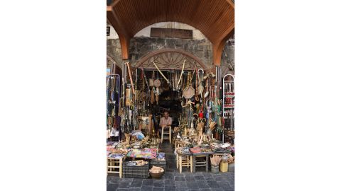 Mohamad Hadiyyeh, photographed by Humans of Damascus, sells antiques in Qabaqbiyyeh neighborhood.