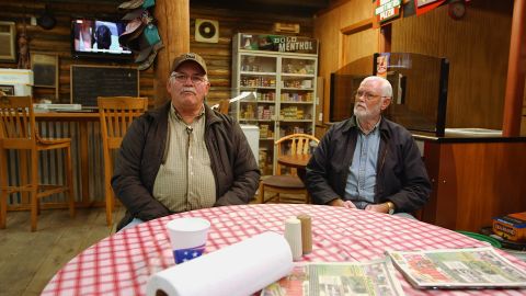 Brothers Marvin and Dale Adkins in Sandy Hook, Kentucky.