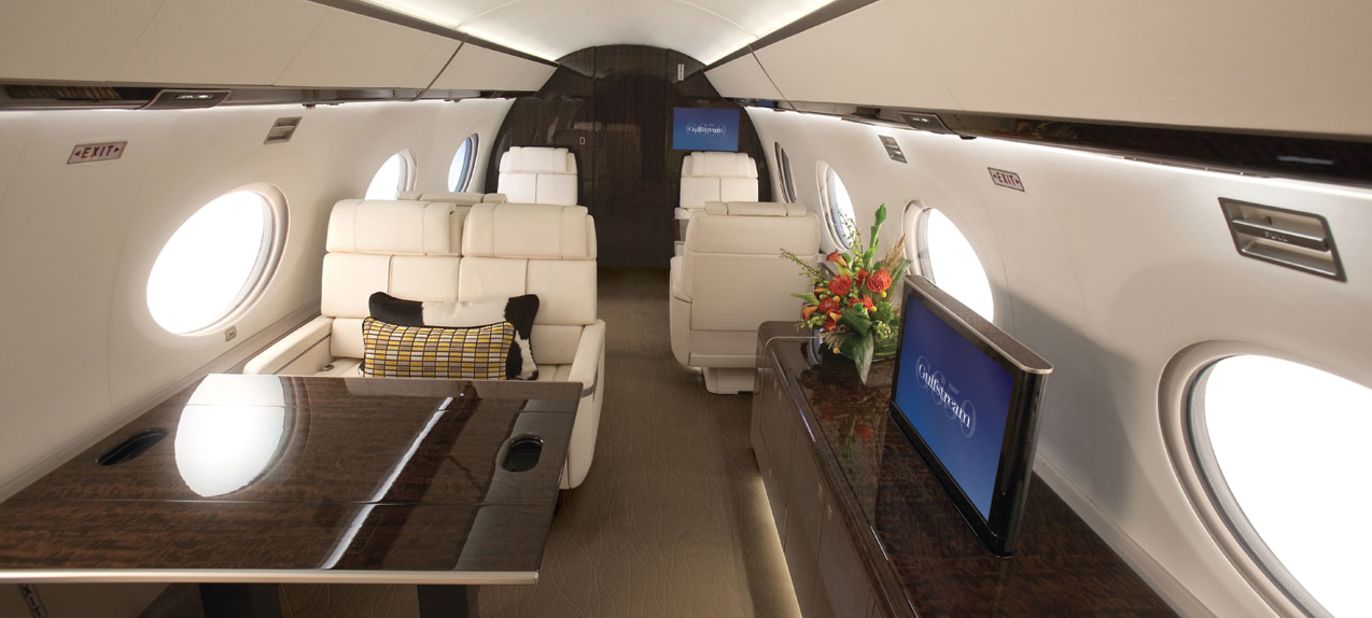 Inside, guest can stretch out and celebrate in the air with wine, champagne and gourmet catering.