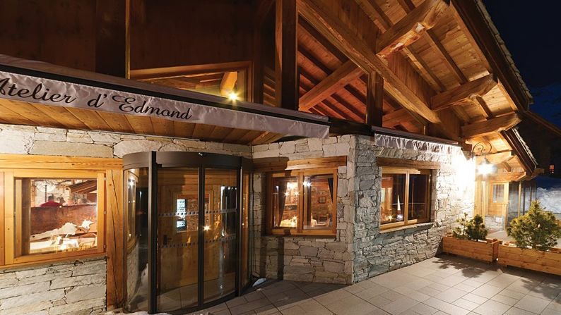 <a href="index.php?page=&url=http%3A%2F%2Fwww.atelier-edmond.com%2Fen%2F" target="_blank" target="_blank">L'Atelier d'Edmond</a>, in Val d'Isère, France, is a cosy two Michelin-starred restaurant in an old farm building, which retains its rustic atmosphere with rooms dressed as a carpenter's workshop or a mountain refuge.