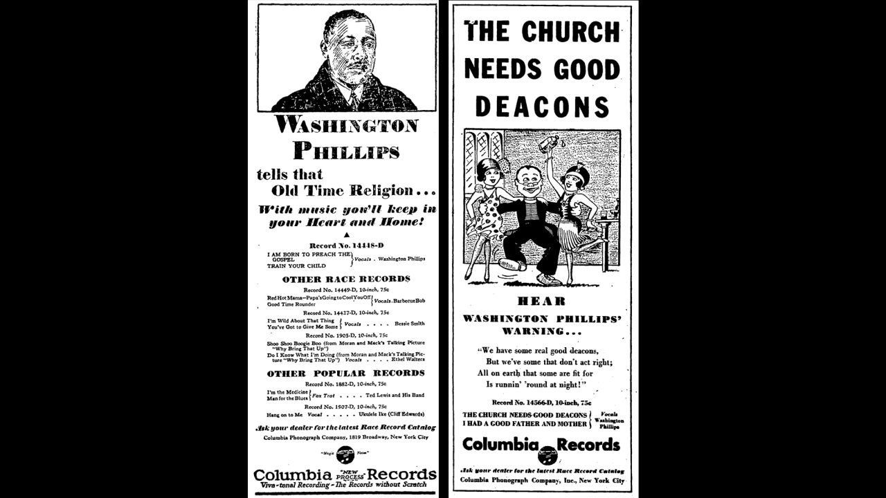 Columbia marketed Phillips as a traditional gospel singer. 