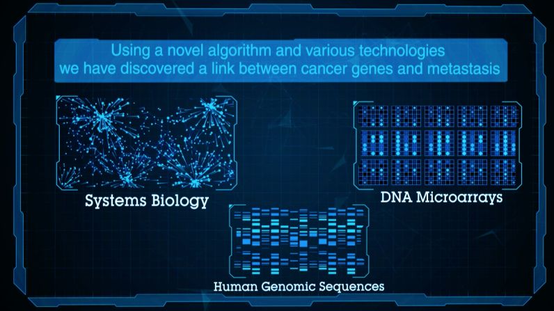 "The knowledge that low expression of DARC might influence breast cancer outcomes, especially in some breast cancer patients means that in future it could potentially be used for personalizing therapy or precision medicine," says Siwo. <br />Pictured: a screen grab from the findings presented to the American Society for Human Genetics symposium. 
