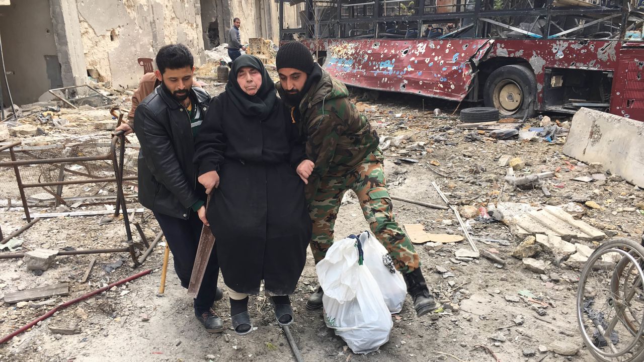 Syrians escaping war-torn eastern Aleppo describe days of hunger and fear of airstrikes.