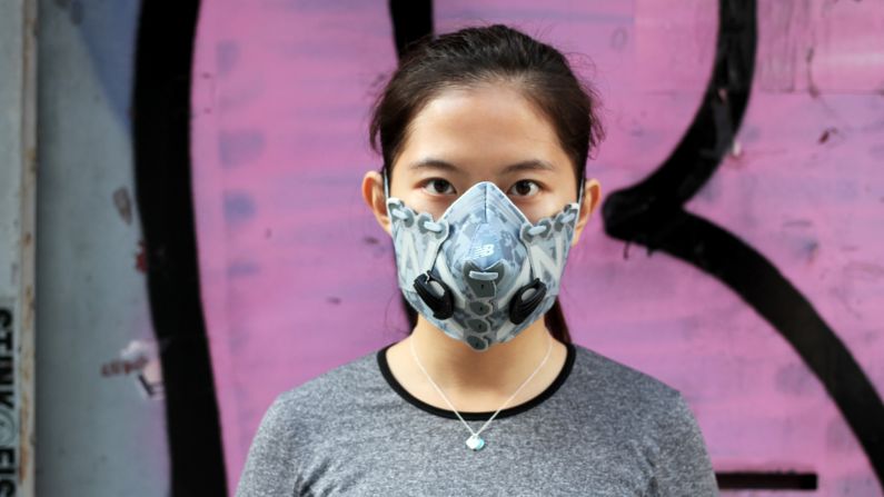 Wang's girlfriend often models his masks. "At first, she couldn't understand why on earth I would destroy a perfectly good pair of shoes," says Wang. "But she gets it now. So do my parents, and friends. They still sit next to me in disbelief when I work on a new mask, but they get it."