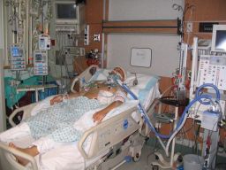 Brian Menish in 2007 after a devastating motorcycle accident. 