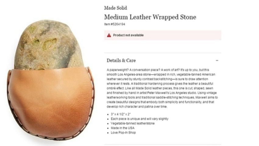 leather wrapped rock nordstrom
