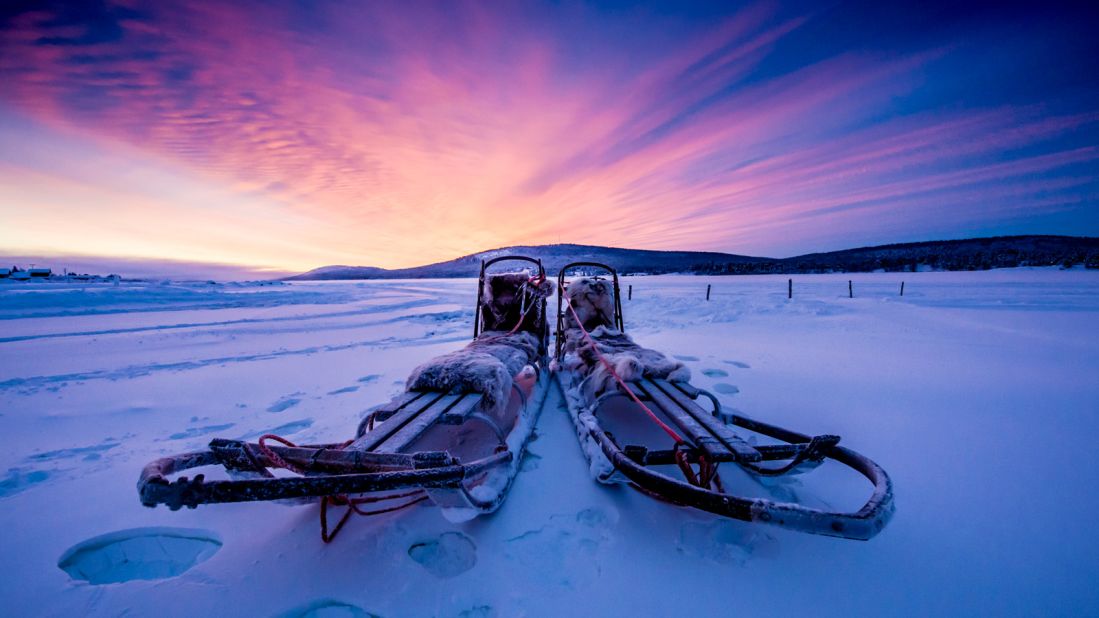 Winter activities on offer include dog sledding, while in summer guests can go hiking under the midnight sun. 