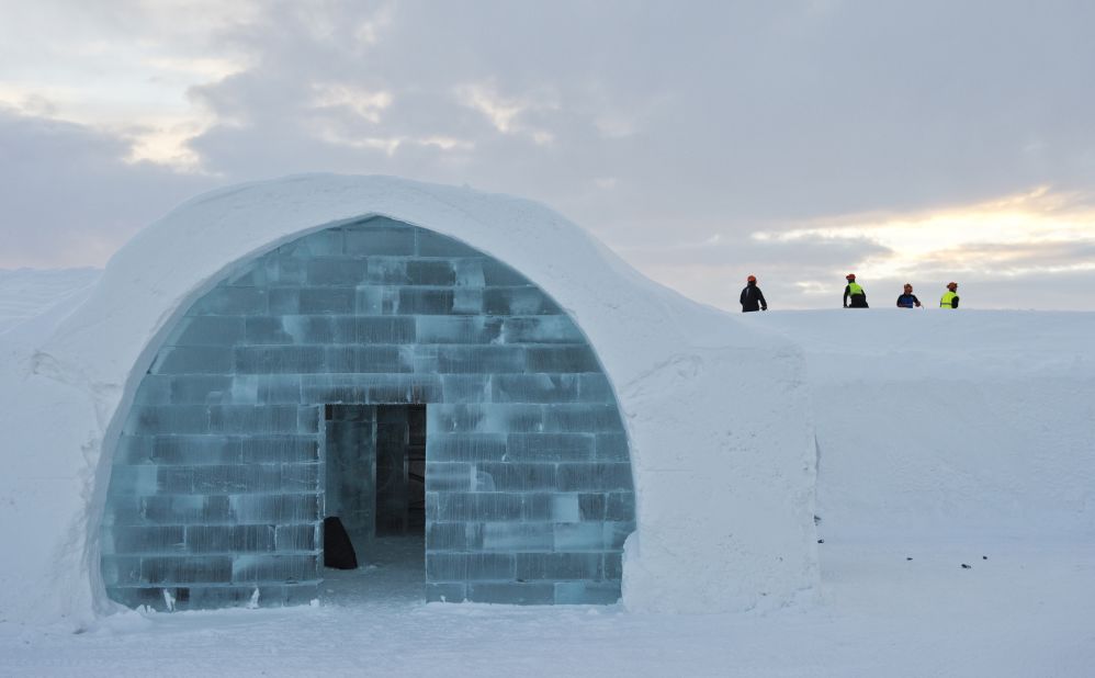 Luvattumaa isn't the only hotel of its kind. Pictured is <a href="http://edition.cnn.com/2016/12/08/hotels/sweden-icehotel-2017/">ICEHOTEL 365</a> in the village of Jukkasjarvi in Swedish Lapland that is open all year round having been built and rebuilt since 1989. It also hosts weddings -- about 100 annually.