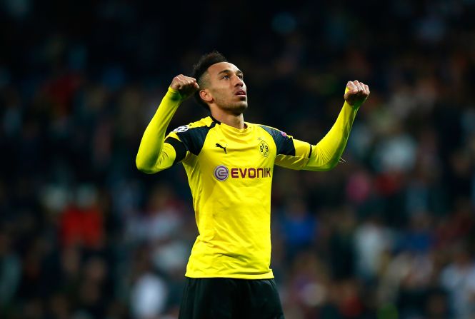 Pierre-Emerick Aubameyang just can't stop scoring goals at the moment ... he netted in Wednesday's 2-2 Champions League draw against Real Madrid, taking the Borussia Dortmund's striker overall goal tally for the season to 19 in all competitions.
