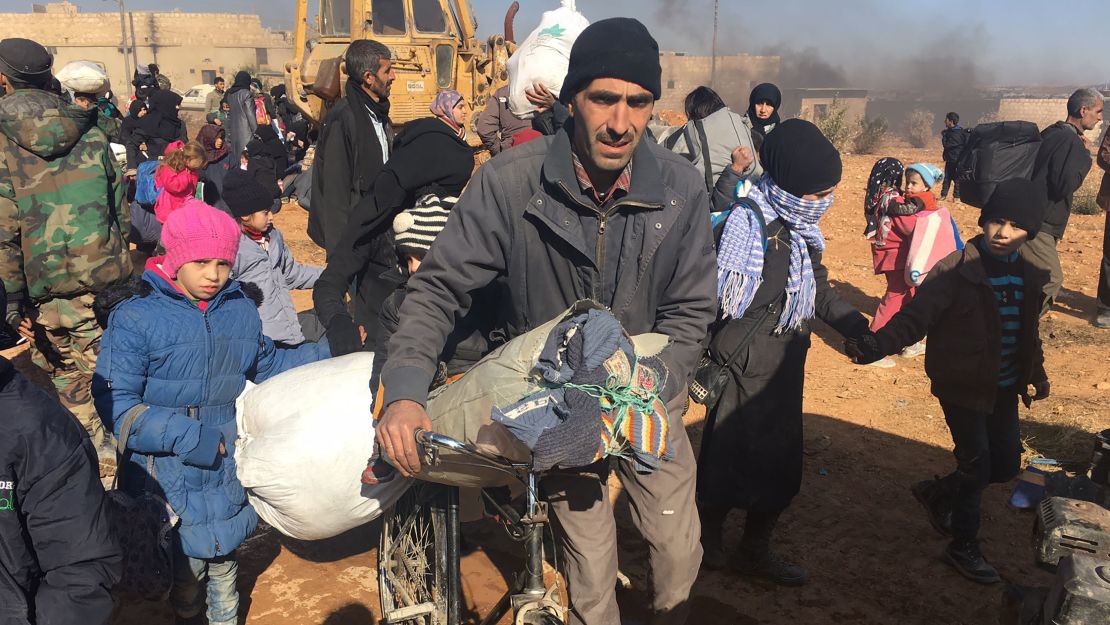 More and more people have been fleeing east Aleppo in recent days.