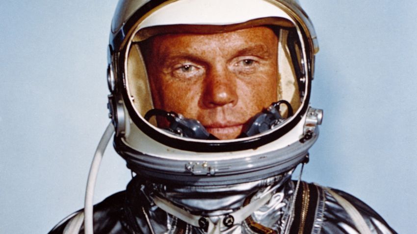 Astronaut John H. Glenn, Jr., in his Mercury flight suit.Credit: NASA
