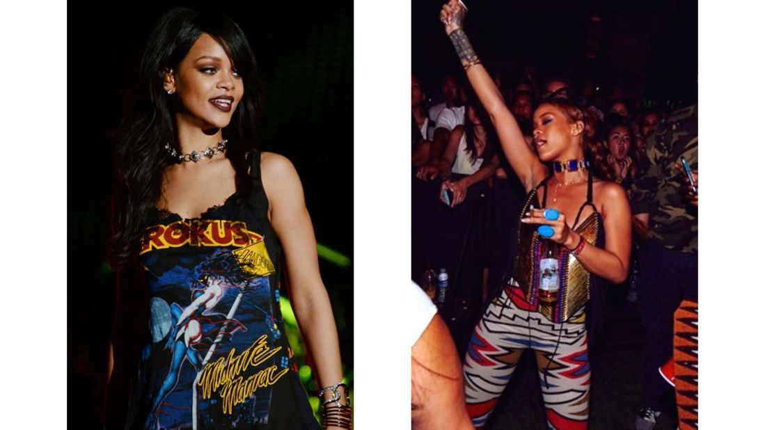 Singer Rihanna has been wearing AMBUSH pieces since early on in her career.