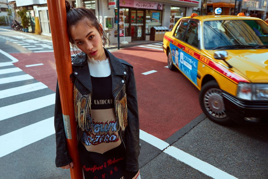 Debuting at the age of 16, Mizuhara has modeled for big names including Chanel, Marc Jacobs, and Jeremy Scott. 