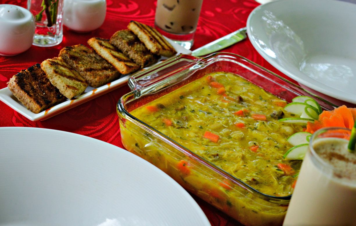 Christmas tripe soup reflects the Dominica's "whole animal" eating culture - the practice of eating even those parts of an animal that might normally be discarded. 